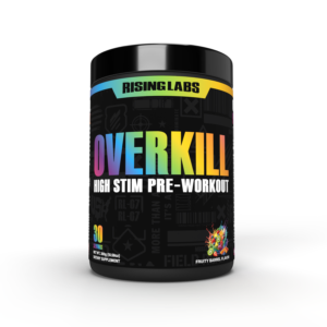 OVERKILL High Stim Pre-Workout ~ Fruity Barrel (30 Servings)